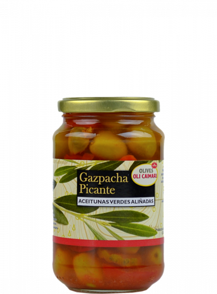 Gazpacha Picante - Oliven pikant eingelegt 190g - Oli Caimari